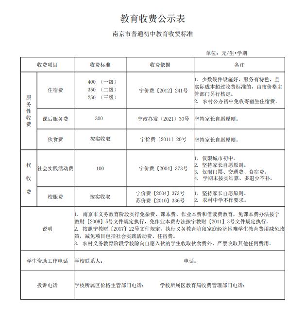 教育服务费最新通知解析